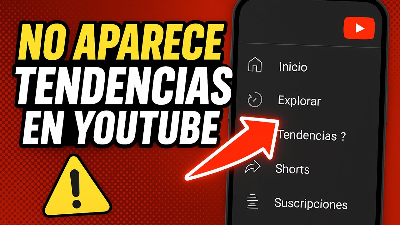 ✅LA OPCION DE TENDENCIAS DE YOUTUBE NO SE MUESTRA [TRENDS]