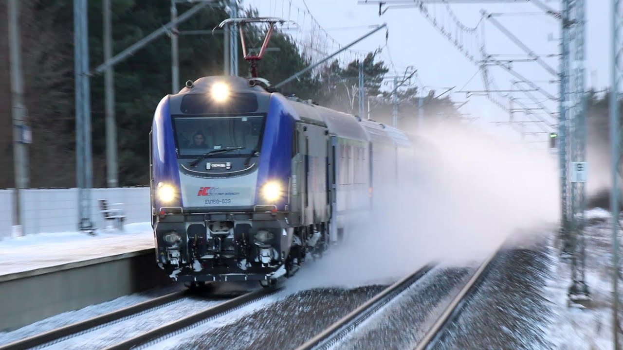 Zimowe zadymy na kolei, Vectron kierunek Europa, M62 Orlen, IC Artus, EU160, Pesa ELF EN76 KW, ET22