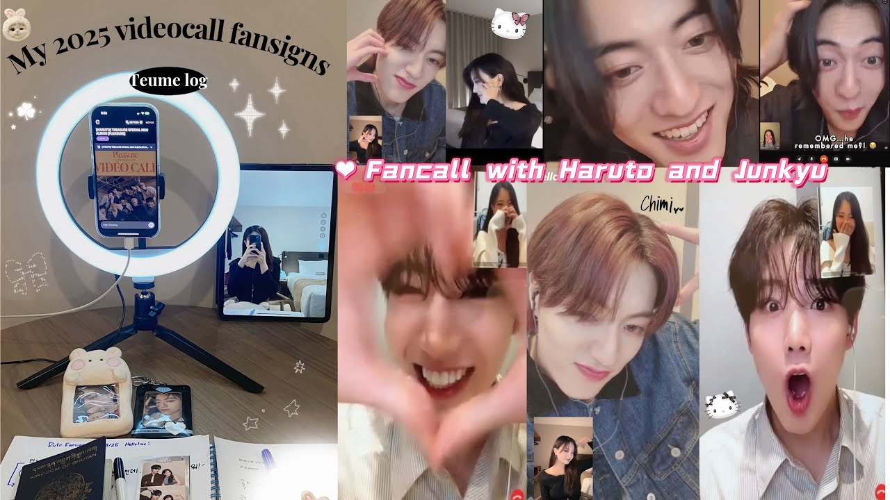 [트메로그] TEUME VLOG | TREASURE Haruto & Junkyu 2025 Videocall Fansigns | 하루토 준규 영통팬싸 | BTS ✨