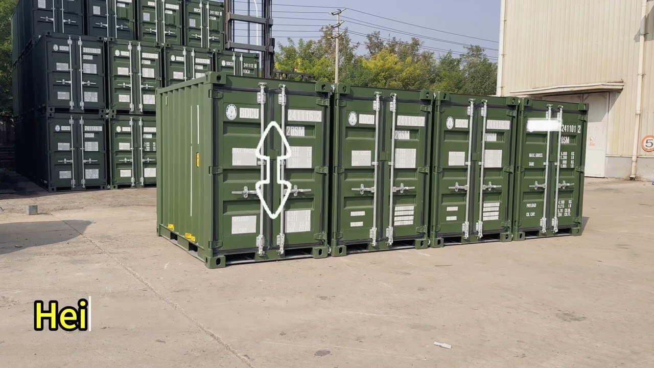 Customized 8ft QUADCON dry shipping containers #shippingcontainer #shippingcontainerforsale
