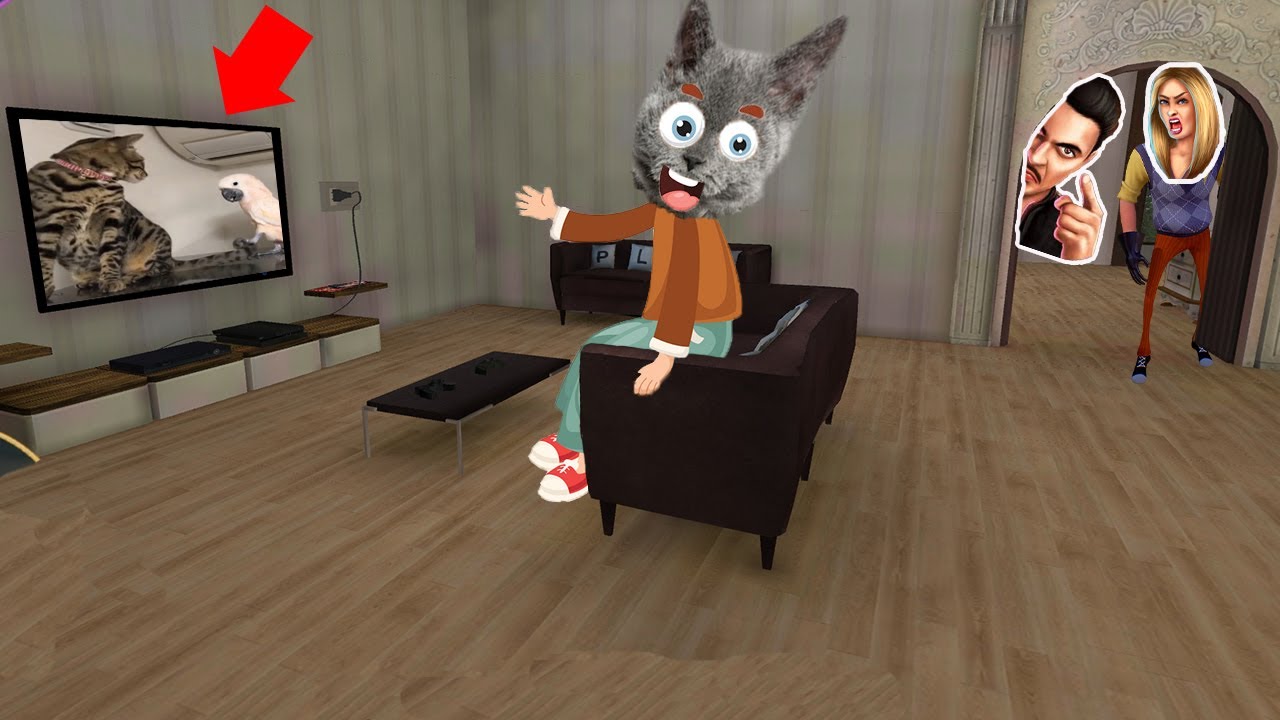 Anne ve Babam Konuşan Kedileri İzletmedi😭 (gizli gizli izledim🤫🤫) /HELLO ANNE