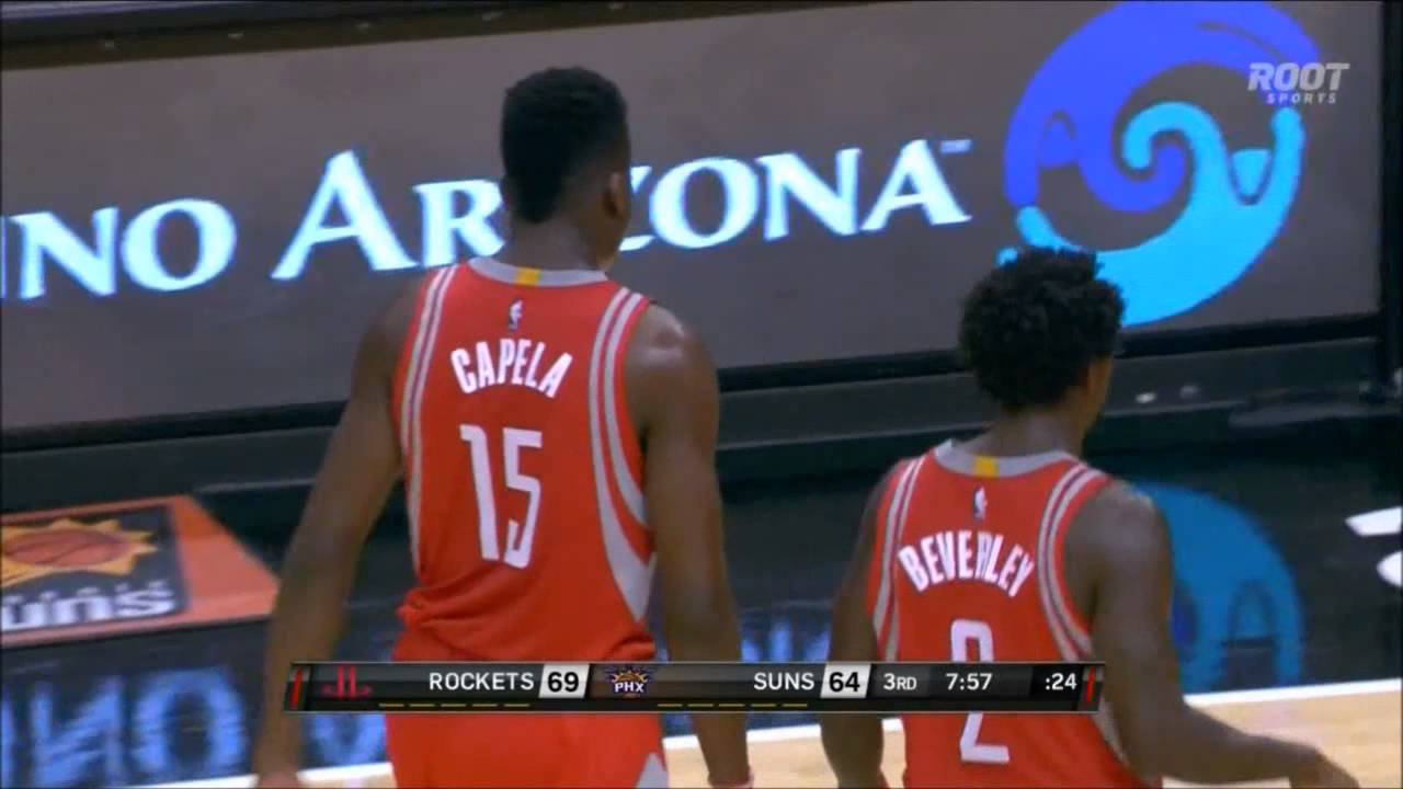 Clint Capela dunks all over Brandon Knight