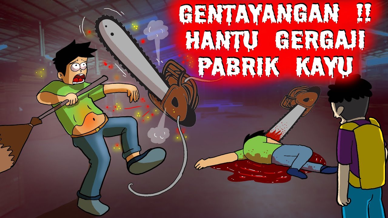 Teman KERJAKU SEMALAM TERNYATA HANTU !! - Animasi Horor Kartun Hantu Lucu Indonesia #hororkomedi