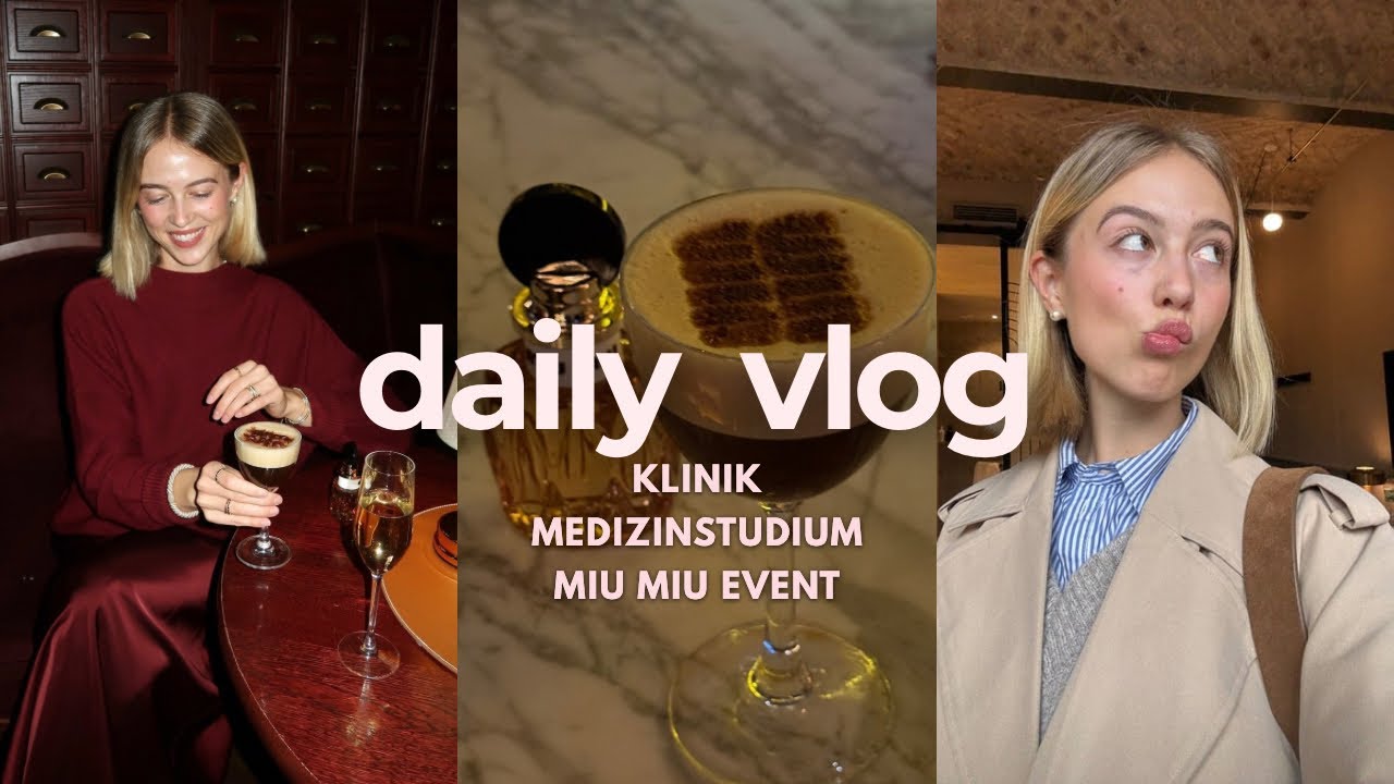 Miu Miu Event & daily vlog als Medizinstudentin im 8. Semester  || Sinja Espenhain