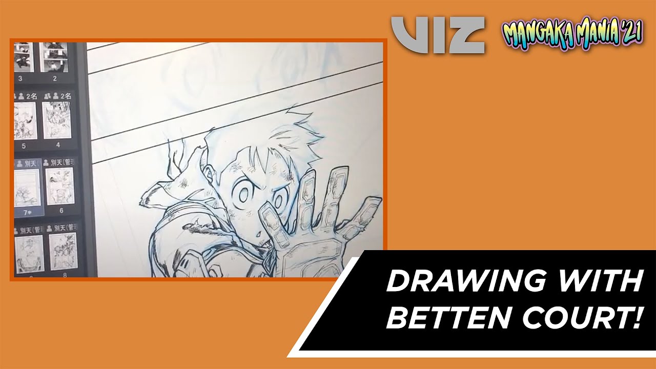 Betten Court Draws My Hero Academia: Vigilantes | Mangaka Mania '21 | VIZ