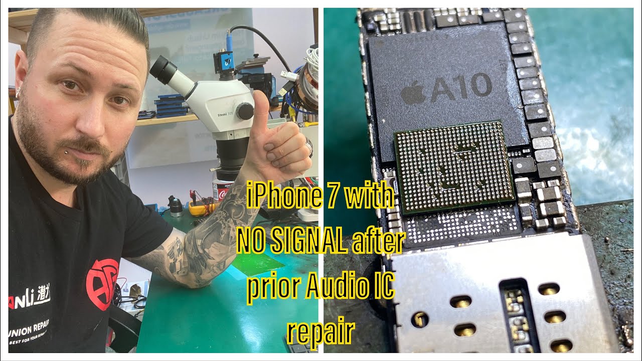 ADVANCED REPAIRS - iPHONE 7 WITH NO SIGNAL AND NO IMEI AFTER PRIOR AUDIO IC REPAIR - TROUBLESHOOTING