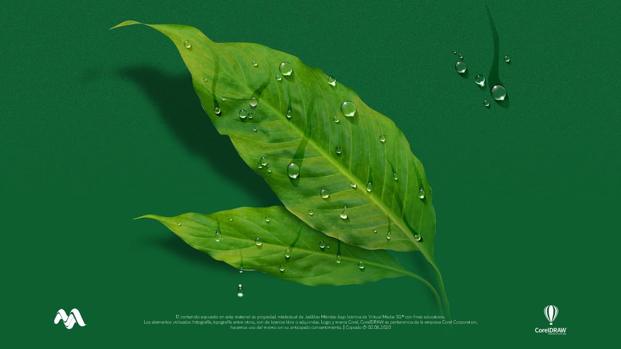 WATER DROPS | GOTAS DE AGUA | NIVEL AVANZADO | CORELDRAW 2020 | VIRTUAL MEDIA