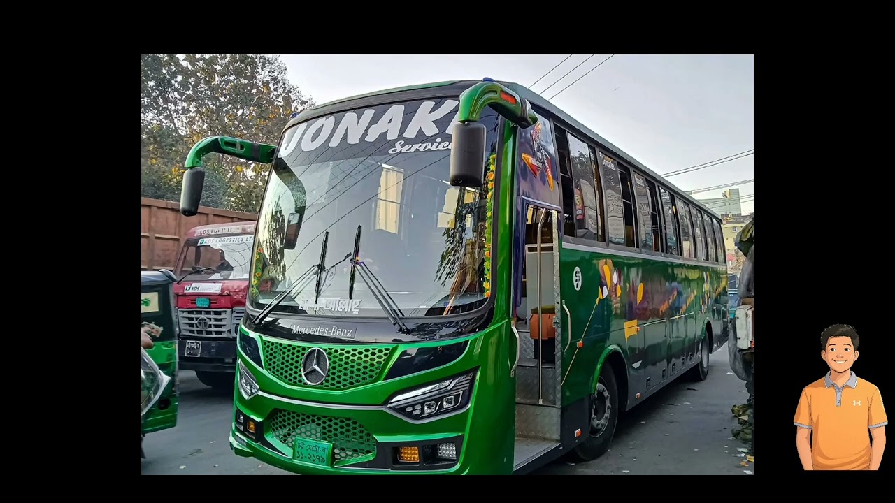 2 unit jonaki brand new non AC bus green colour 
