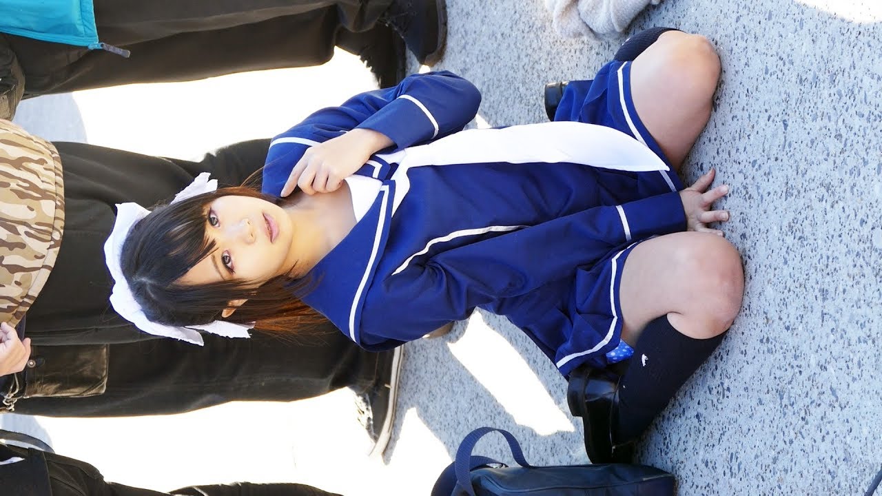 [4k] クルミ Chan  制服 cosplay コミケット コスプレ @k_purarine Japanese 직캠 신소향