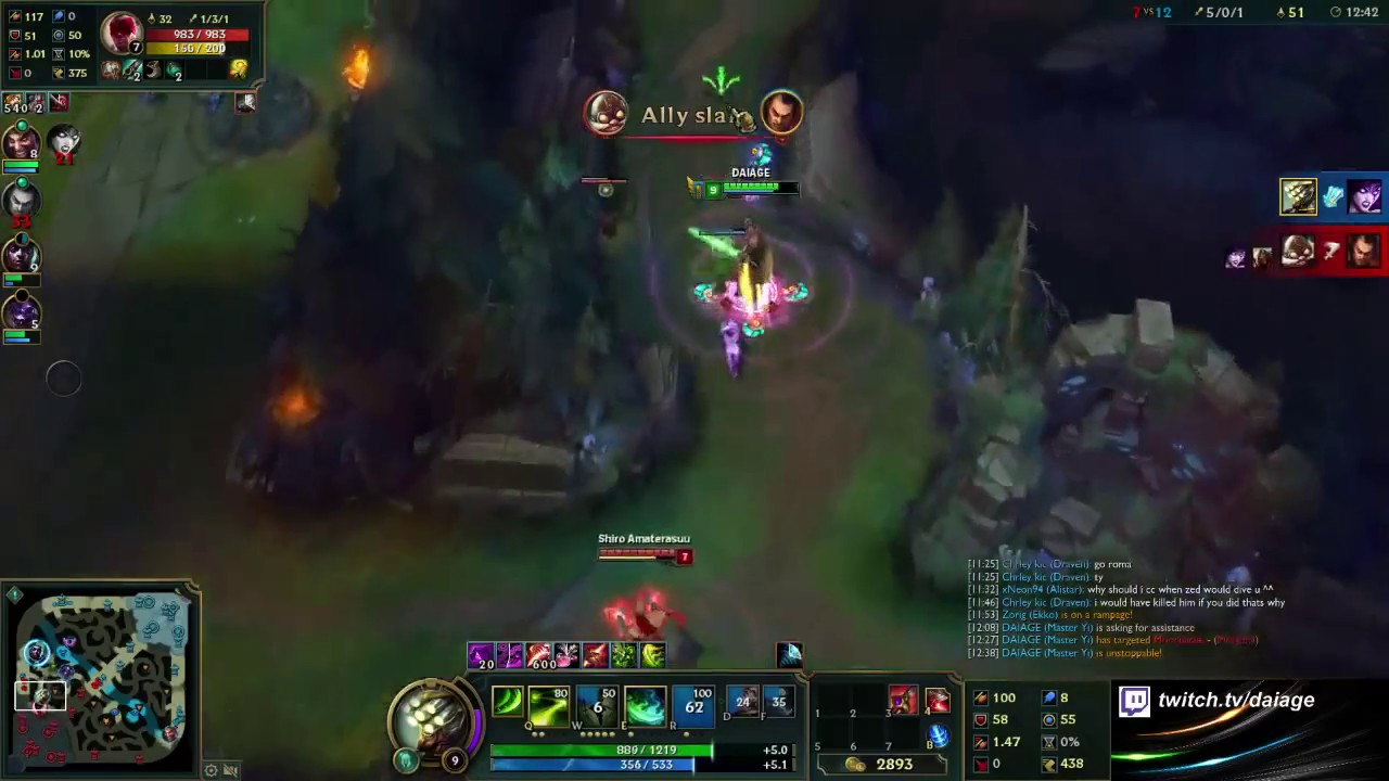 Master Yi Vs Lee Sin Jungle - Full Game #2 - DAIAGE