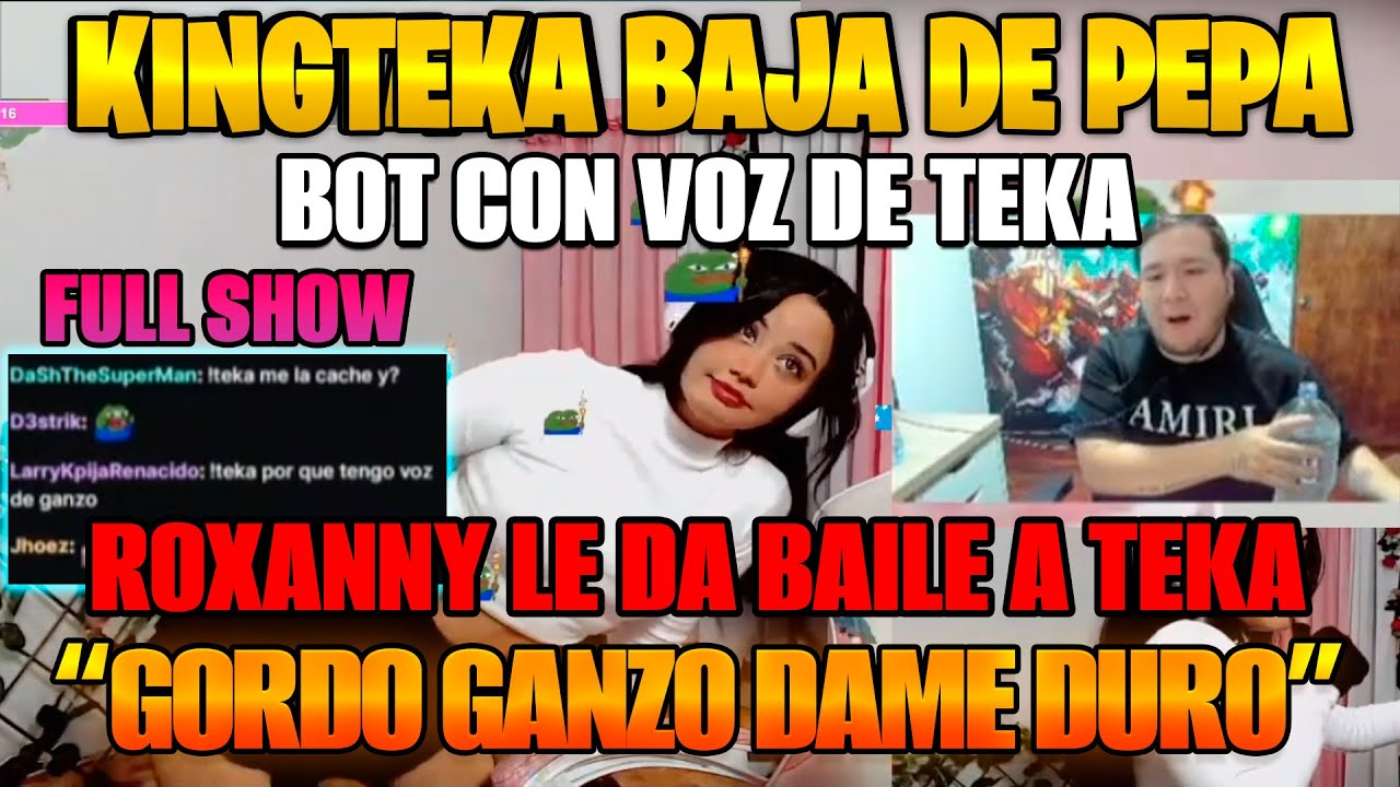 😲KINGTEKA BAJA DE PEPA CON UN BOT QUE TIENE SU VOZ😂 ROXANNY LE DA BAILE Y SHOW🔥