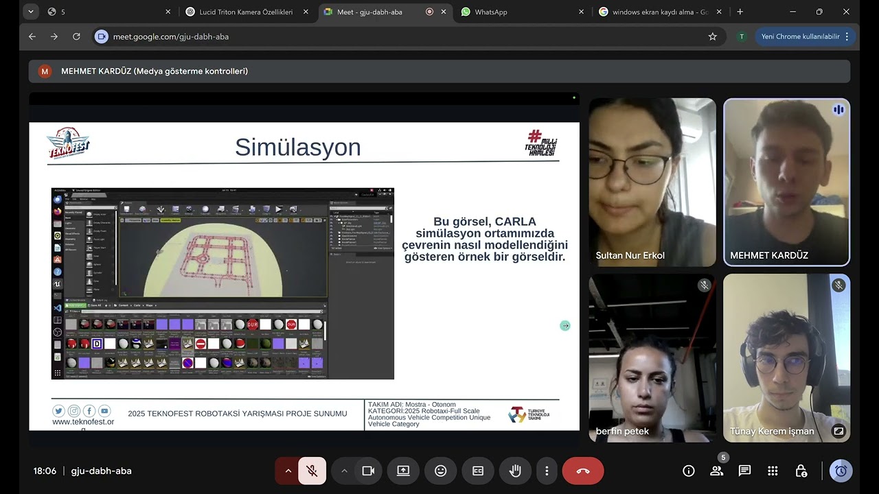 Mostra-Otonom Robotaksi Özgün Araç Simülasyon Sunumu 2025