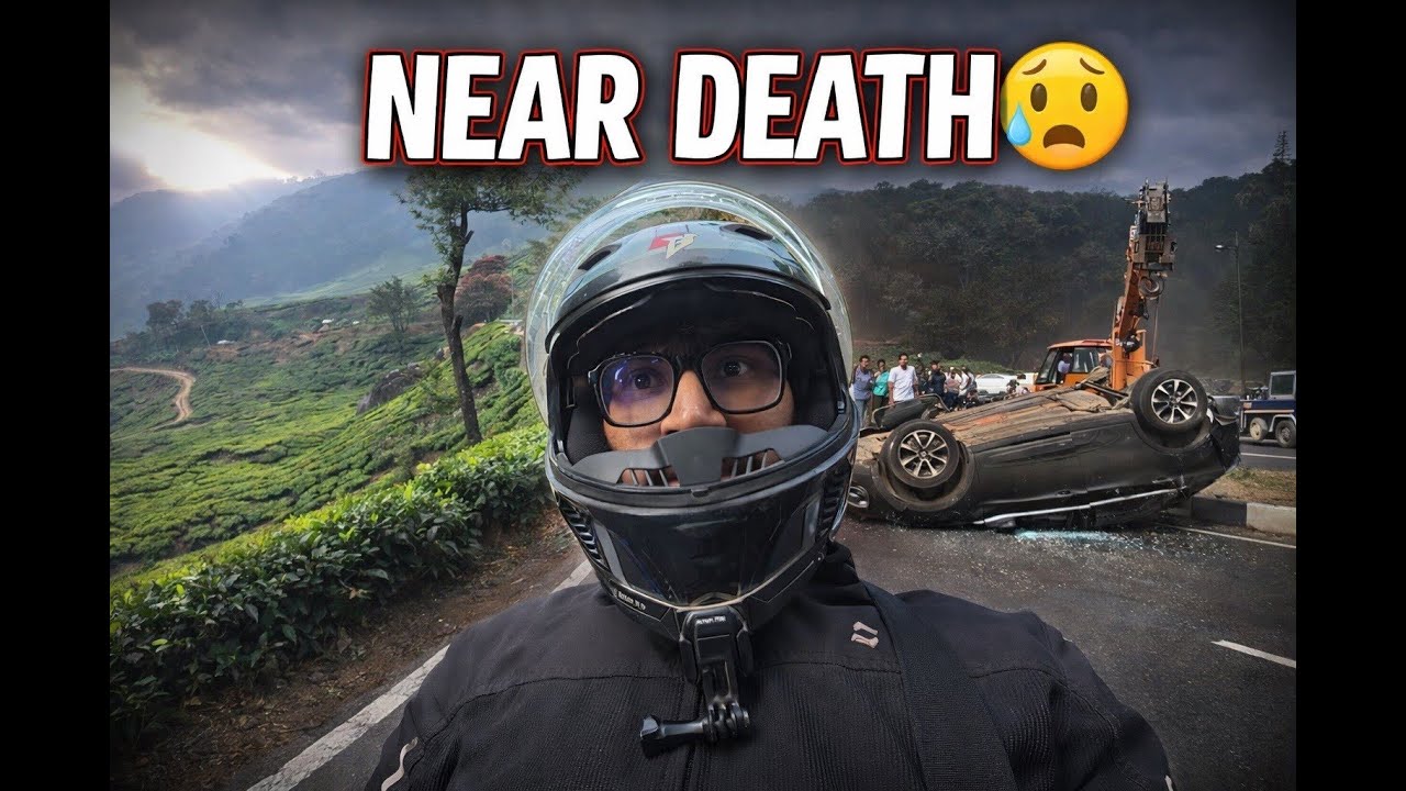 Munnar to Bangalore Solo Bike Ride 😰 | Near Death Accident on Highway
