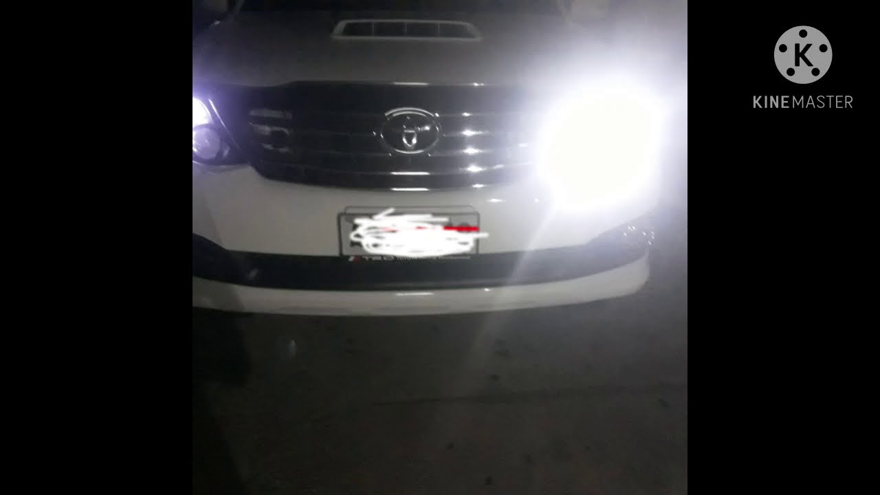Led lights quick review  C6 led vs Novsight led  lights upgrade for toyota fortuner