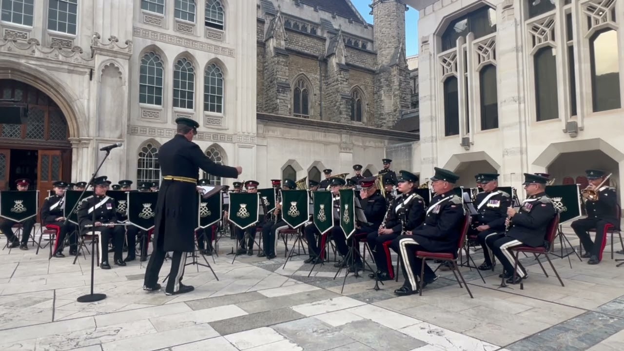 Oasis Medley of songs performed by the Band of The Royal Yeomanry at Guildhall, London
