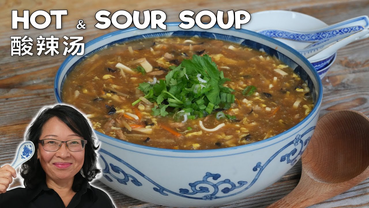 Как приготовить настоящий кисло-острый суп 🔥 Бульон не нужен 🍲 酸辣汤