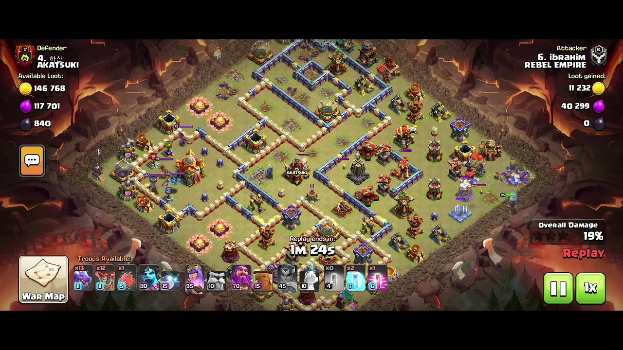 Coc..townhall 16...war attack...dragon attack 