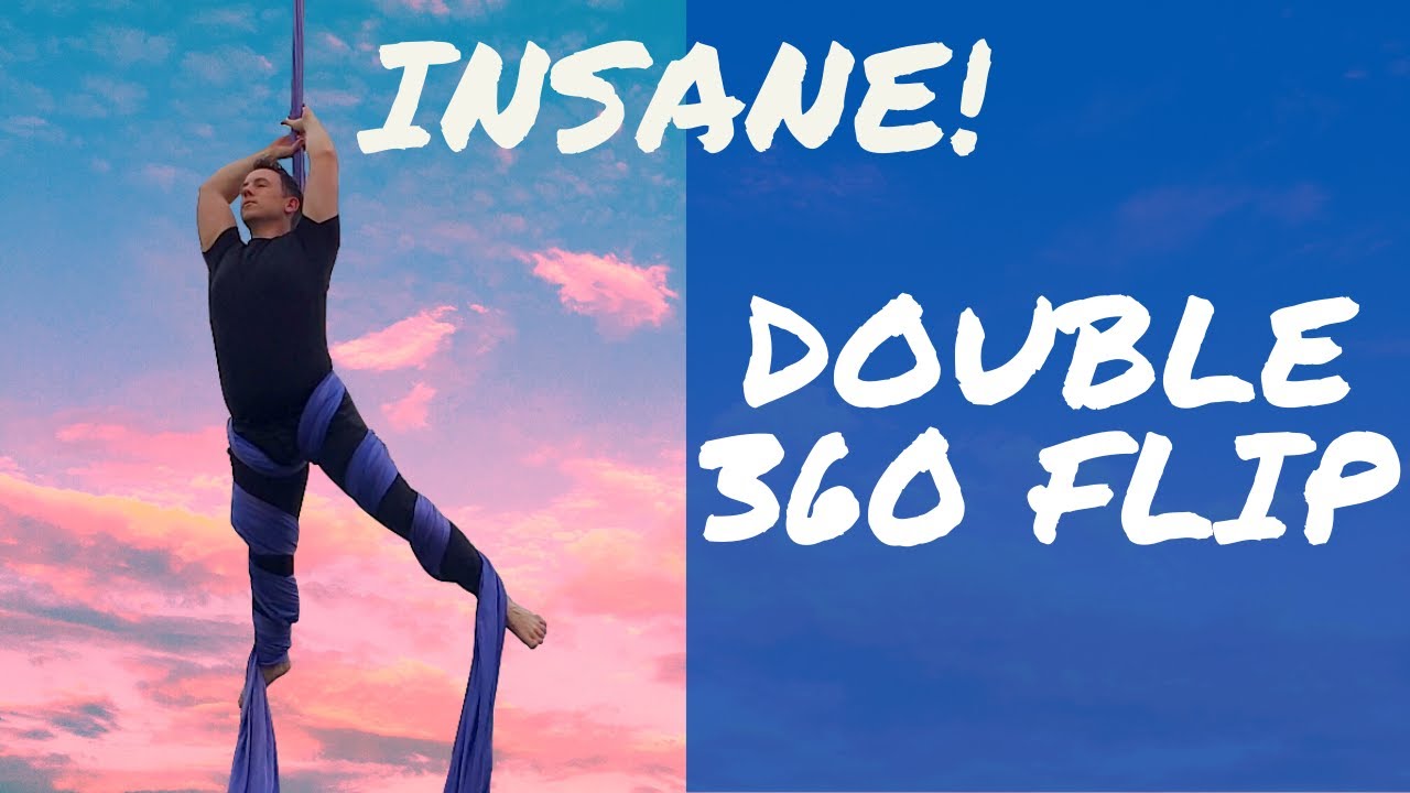 Double Diver Aerial Silks DROP TUTORIAL | How to do double fallen angel / Double front flip