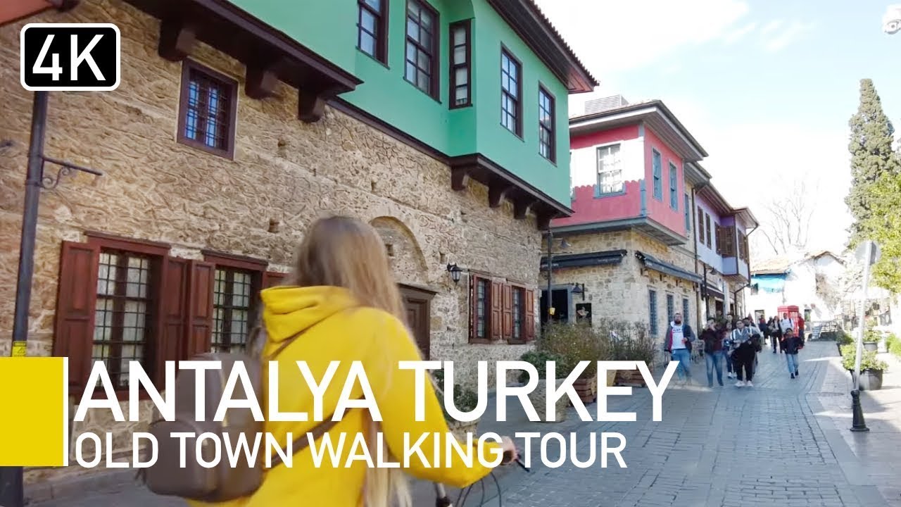 Antalya, Turkey 2024 | Old Town Walking Tour - 4K UHD FULL VIDEO #tour #walkingtour #blog #beach