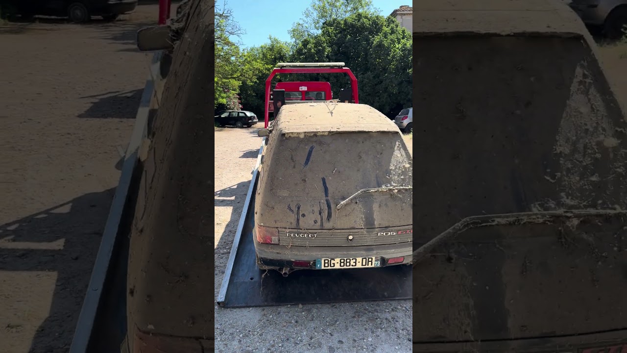 Une nouvelle trouvaille sortie de grange 🚗💪Peugeot 205 Gti 🤩 #pag  #youngtimer #sortiedegrange