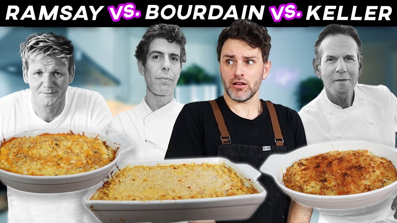 Mac & Cheese CAGE MATCH: Ramsay vs. Bourdain vs. Keller - Only One Will Reign