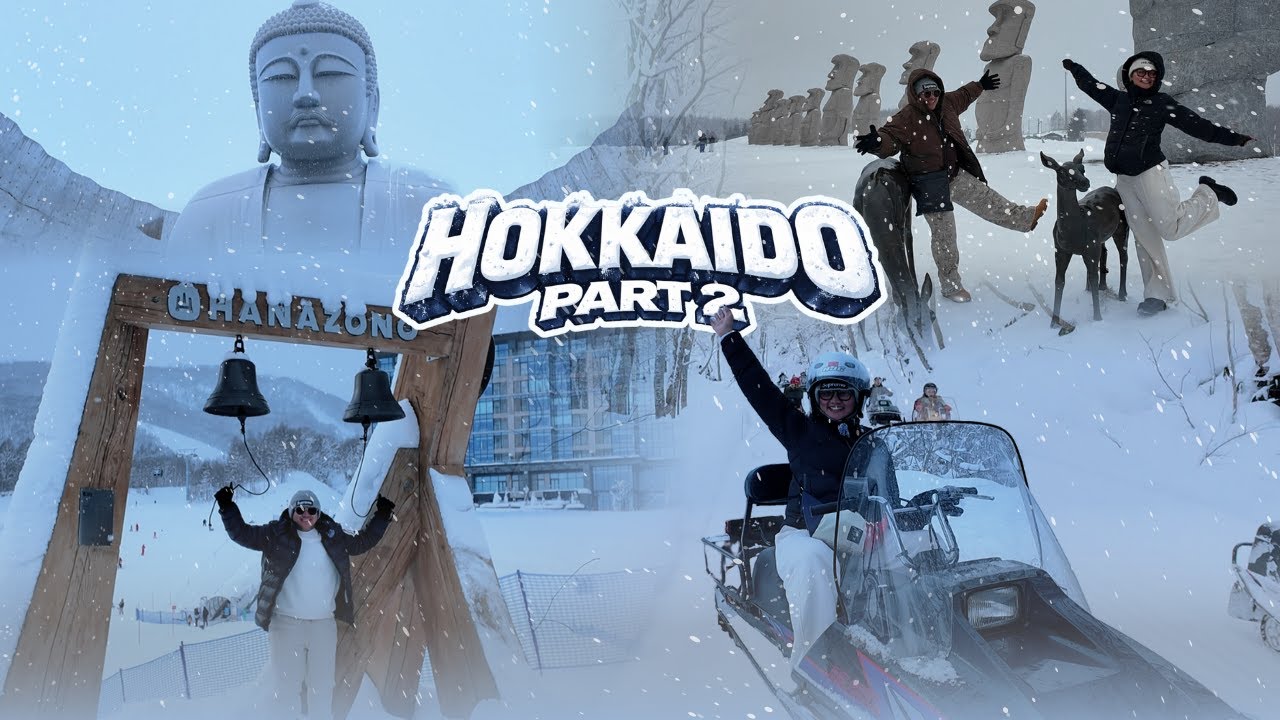 Hokkaido Vlog Pt. 2 | Sapporo, Niseko Snowmobile & Otaru Travel Japan