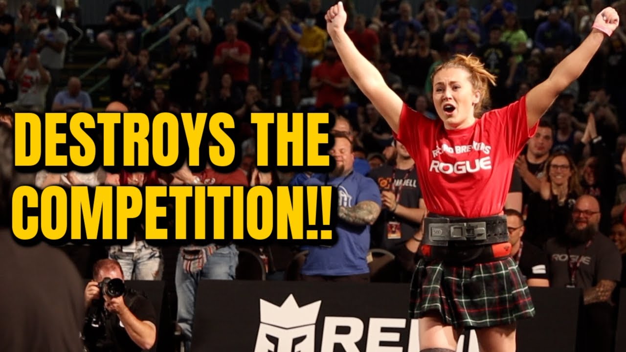 WATCH 140LB CHLOE BRENNAN LIFT THE 732LB DINNIE STONES!