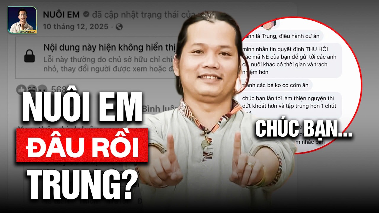 Chính Thức: Hoàng Hoa Trung - Chủ Dự Án Nuôi Em Khóa FaceBook, Dự Án Nuôi Em Không Hiển Thị!