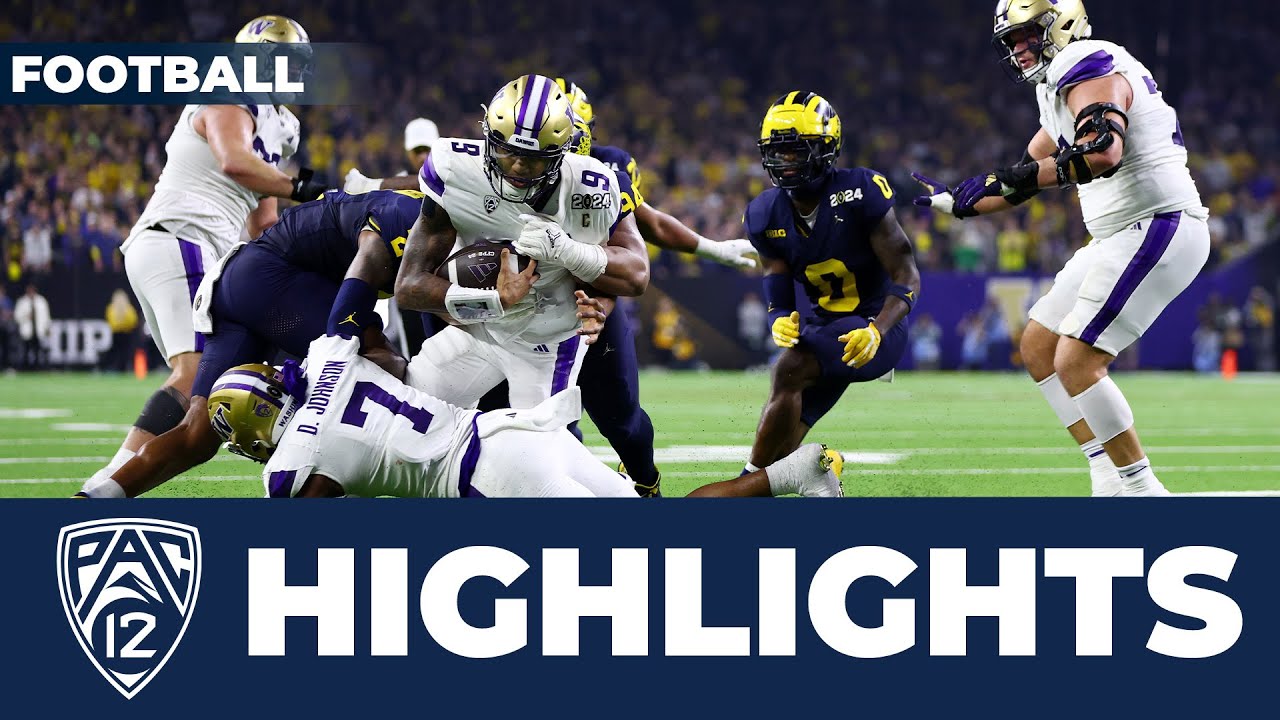 No. 2 Washington falls short against No. 1 Michigan | 2024 CFP National Championship Highlights