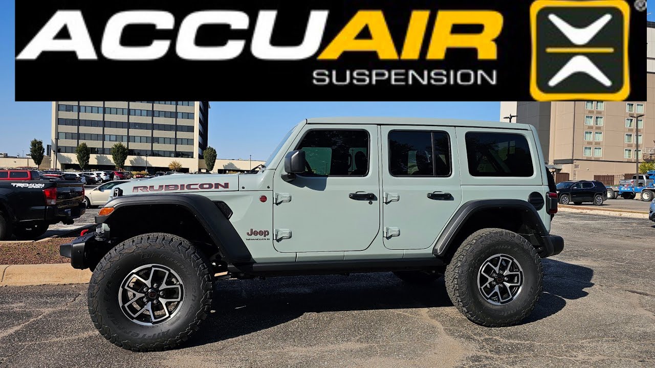 3.5in AccuAir AIR LIFT 2024 Jeep Wrangler Unlimited Rubicon JLUR AccuAir lift install with 37's