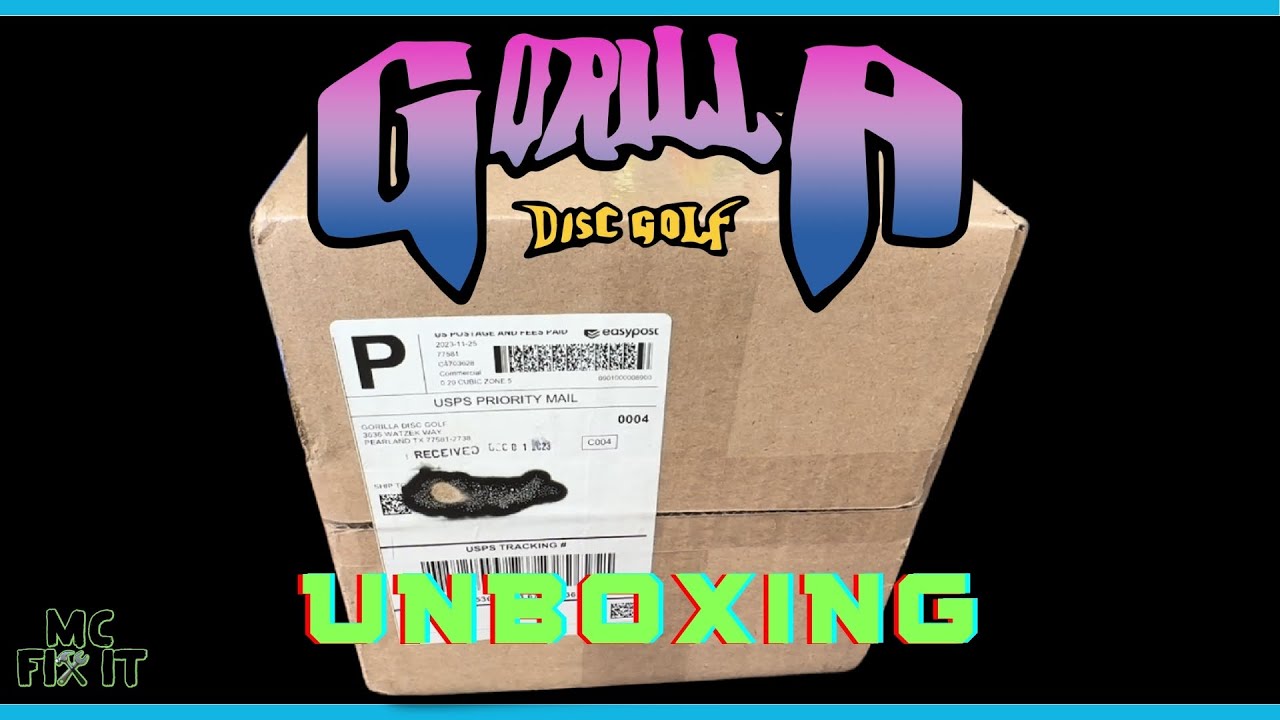 Unboxing a Gorilla Disc Golf Box -  Color Glow Horny Toad, Glow Frio, & Bearkat #unboxing