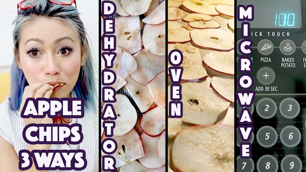 3-Ways To Make Apple Chips: Dehydrator, Oven, Microwave