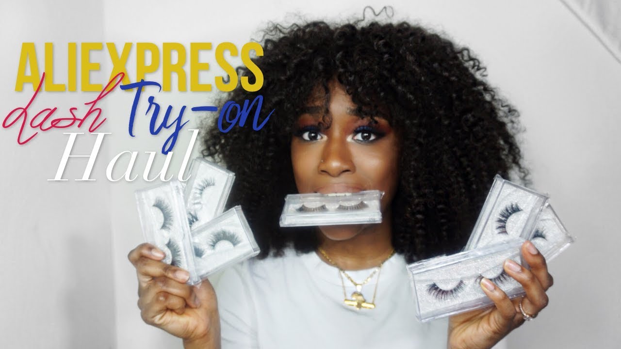 ALIEXPRESS LASH TRY-ON HAUL