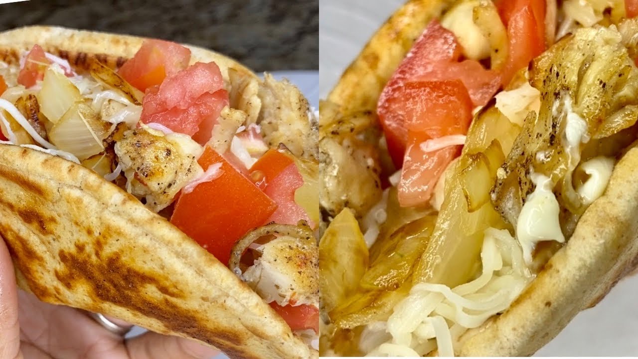 Detroit ConeyIsland Style Grilled Chicken Pita!