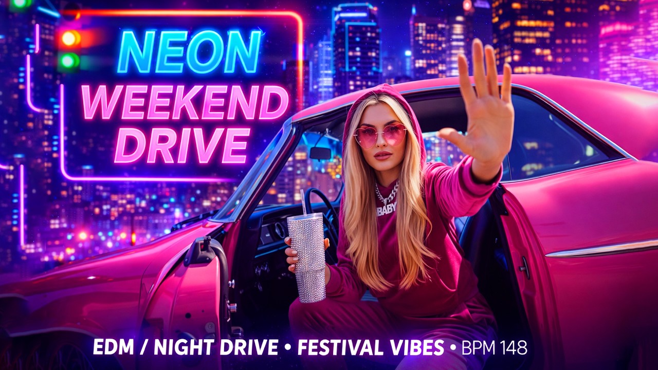 Night Drive EDM Mix 🚗 | Neon Weekend Drive | Festival Car Music Vibe