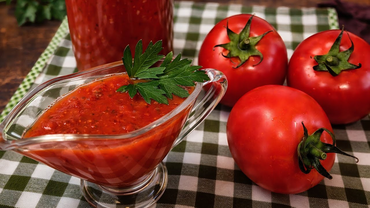 ДОМАШНИЙ ТОМАТНЫЙ СОУС - самый вкусный соус, который я когда-либо пробовала - БЫСТРАЯ ЗИМА