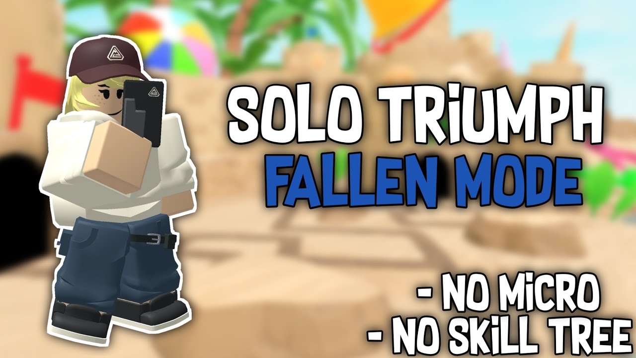 Solo Triumph Fallen Mode | Hacker Too Overpowered | Tower Defense Simulator
