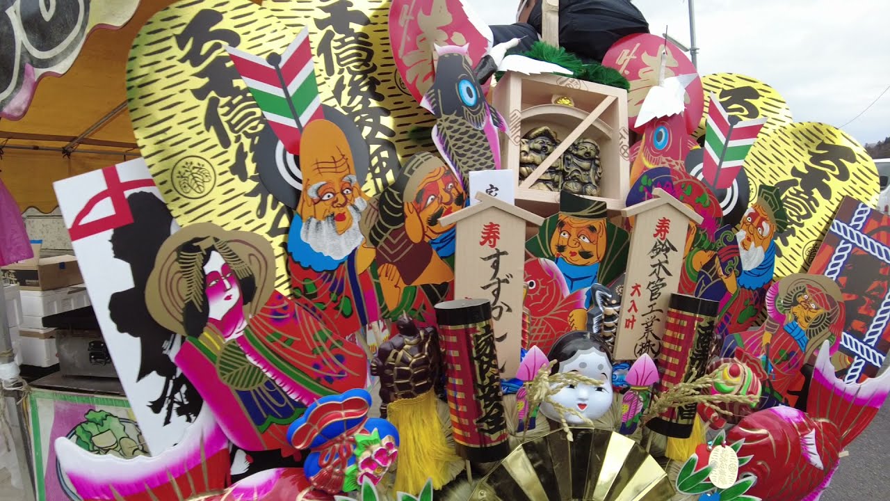 金刀比羅神社 例大祭の出店を見て歩いた。福島県いわき市　2022年1月10日 撮影
