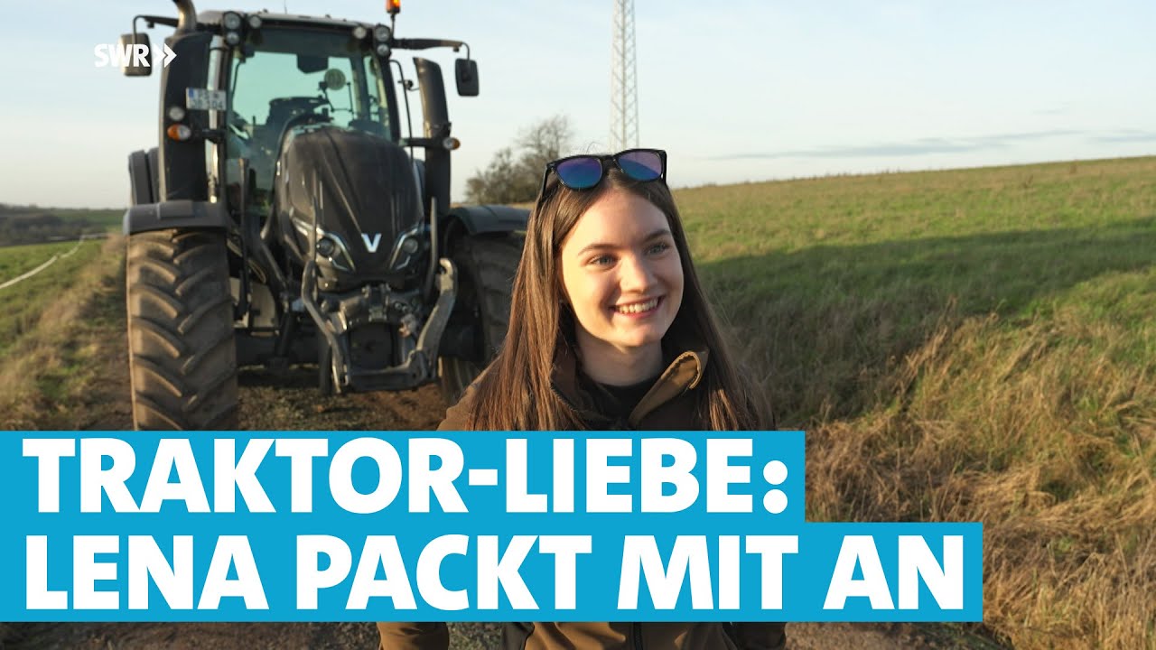 Teenager auf dem Traktor: Lena fährt ihr ganzes Leben schon auf großen Maschinen