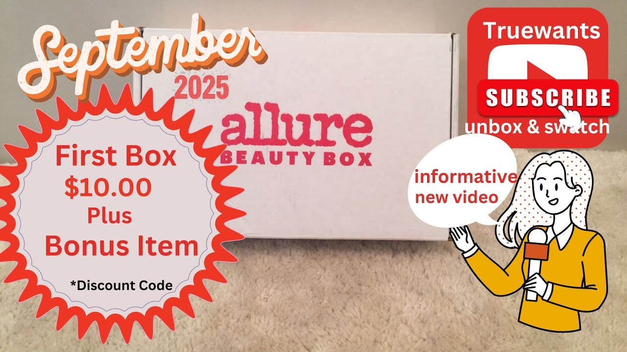 Allure September 2025 Beauty Box Unboxing Swatches   ALL 3 Rodial Blush Drop Shades