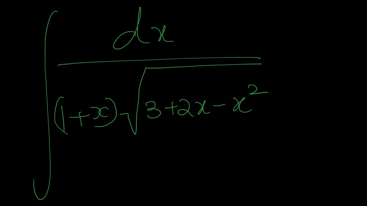 ∫dx/(1+x)sqrt3+2x-x^2
