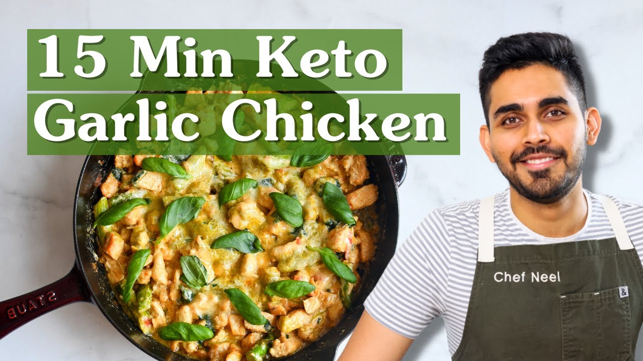 15 Minute Keto Garlic Chicken Recipe - ONE PAN