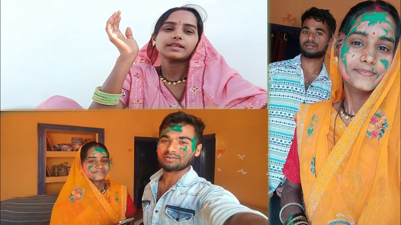 Mai First Holi Mnane Kaha Aai Hu🤔😢