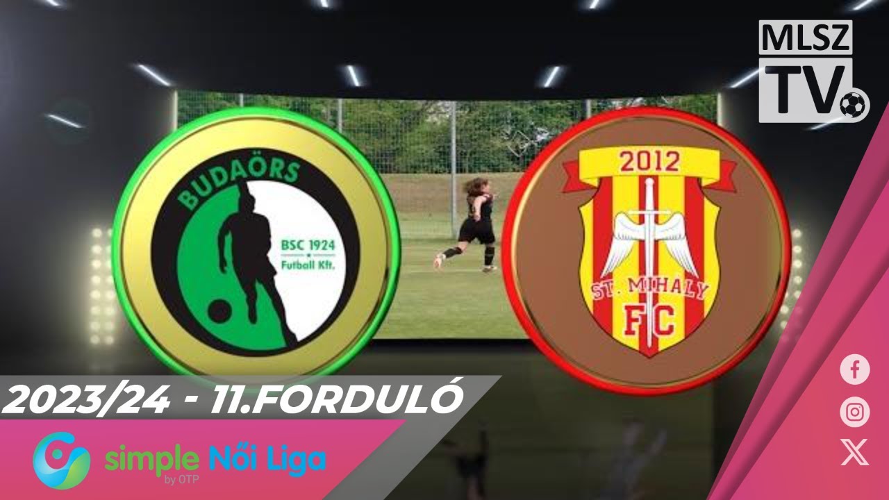 Budaörs - KÉSZ-St. Mihály-Szeged | 3-2 | Simple Női Liga | 11. forduló | MLSZTV