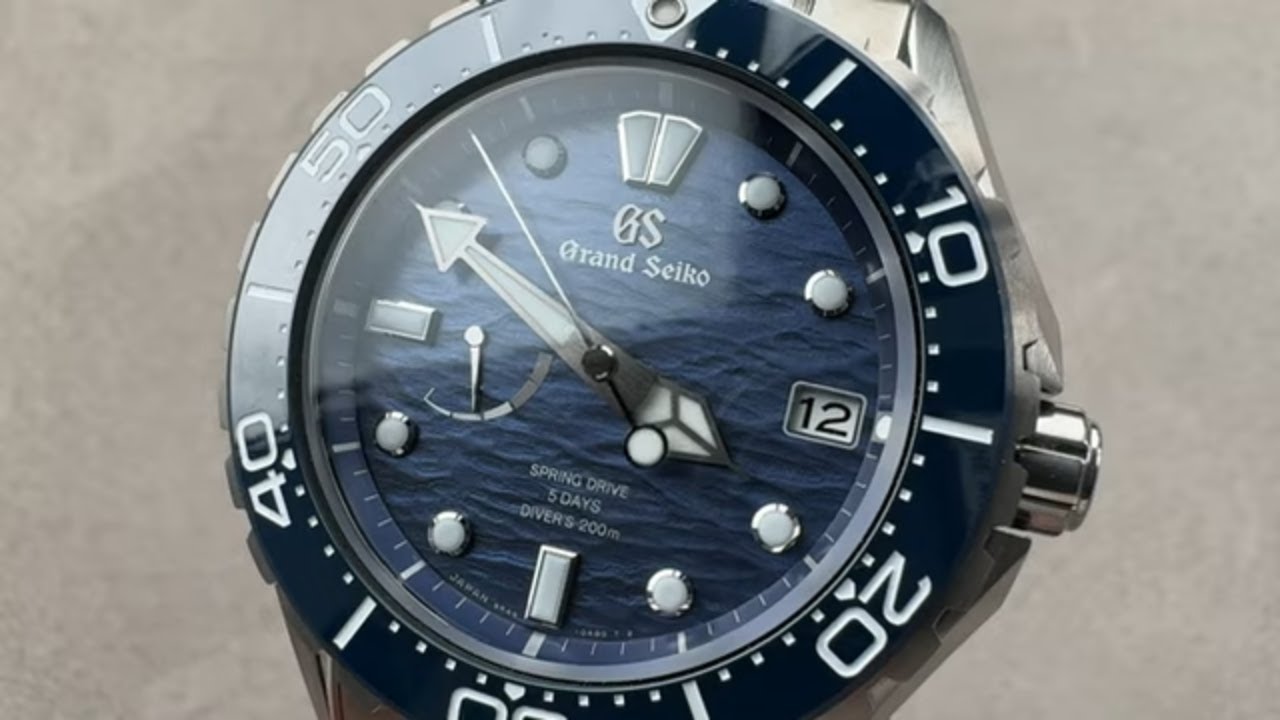 Обзор и характеристики часов Grand Seiko Evolution 9 Diver (SLGA023) с синим циферблатом и технол...
