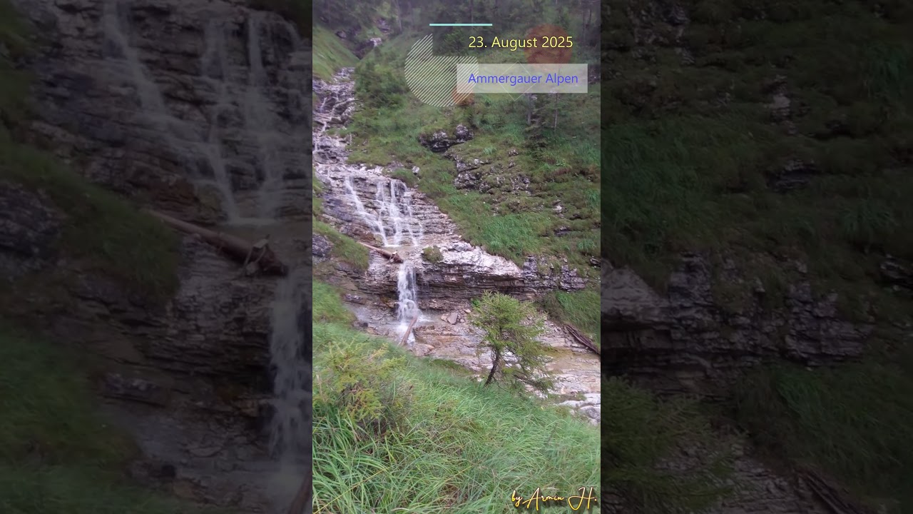 2. Wasserfall meiner Wasserfallrunde | Ammergauer Alpen 2025 #arminh #shorts #wandern