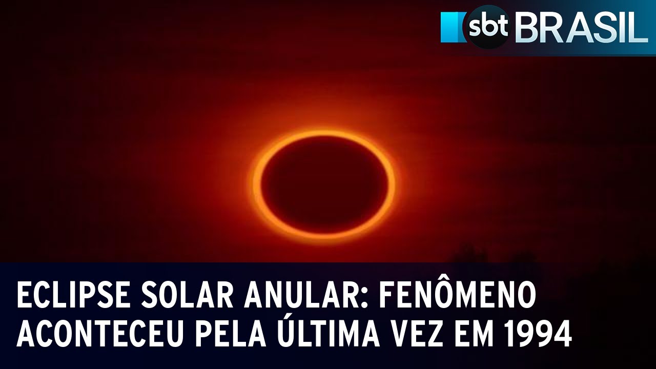 Eclipse solar anular: Fenômeno aconteceu pela última vez em 1994 | SBT Brasil (14/10/23)