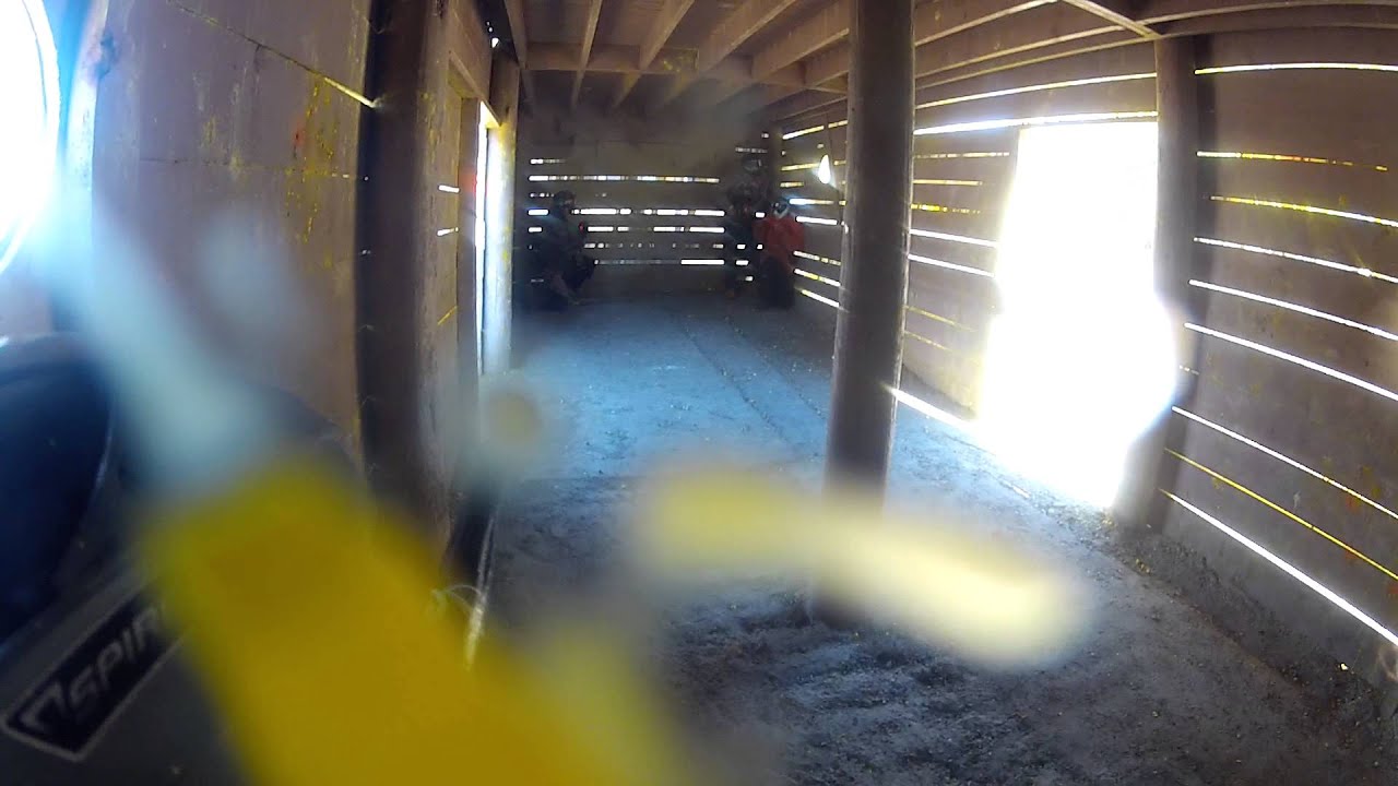 7 vs 100 paintball gameplay [GoPro]
