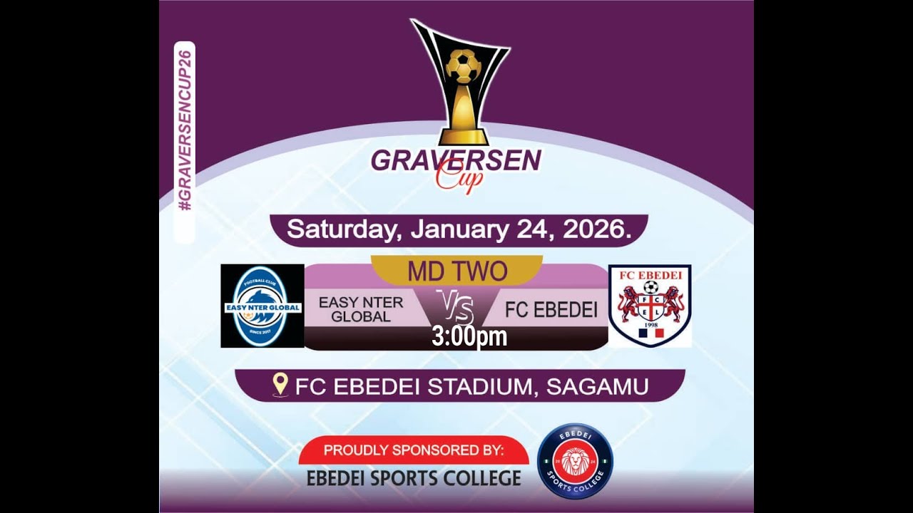GRAVERSEN CUP:  EASY NTER GLOBAL VS FC EBEDEI