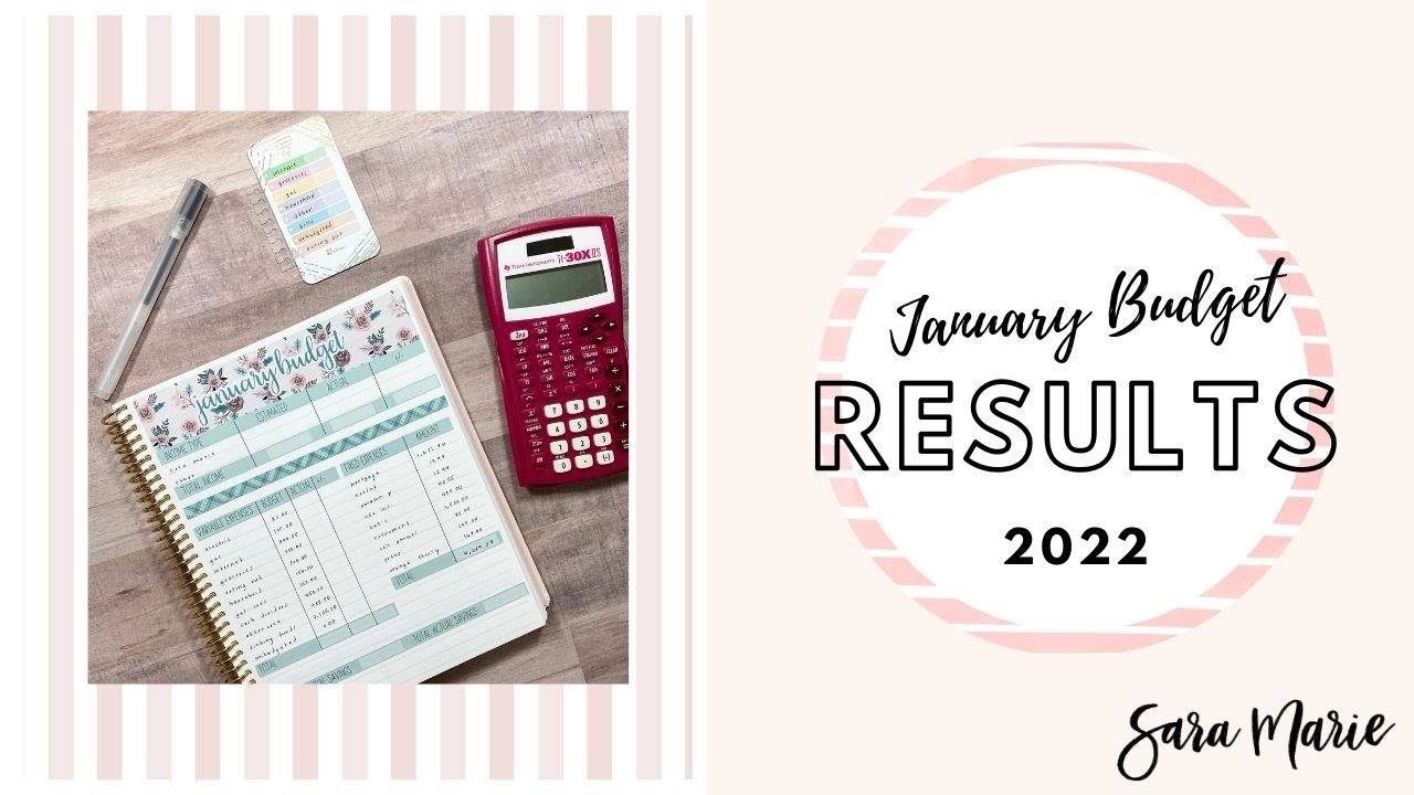How Much Are We Over? 🤦🏻&zwj;♀️ | January 2022 Budget Results | Sara Marie Stickers | EC Monthly |
